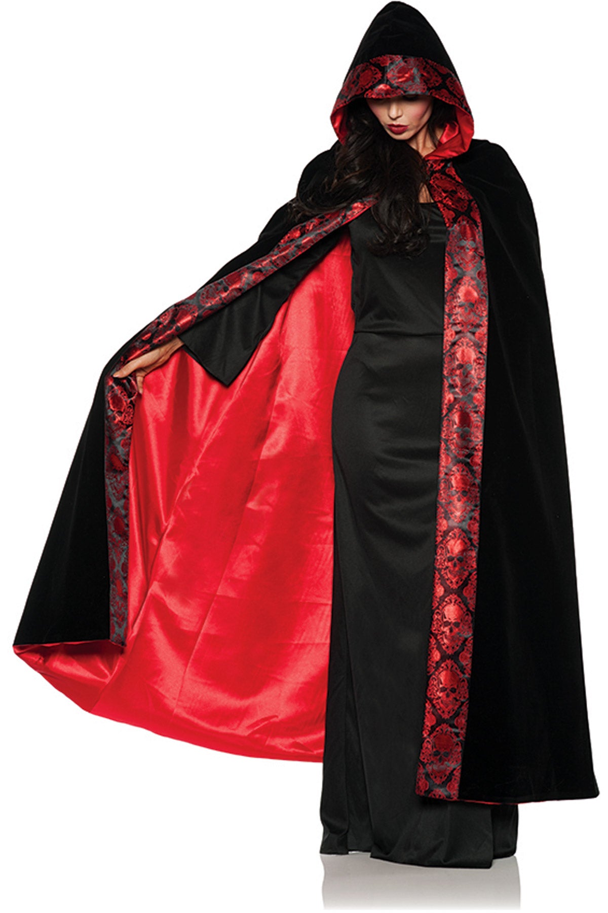 Velvet Skull Cape Underwraps 28088