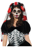 Day of the Dead Mantilla Underwraps 28130