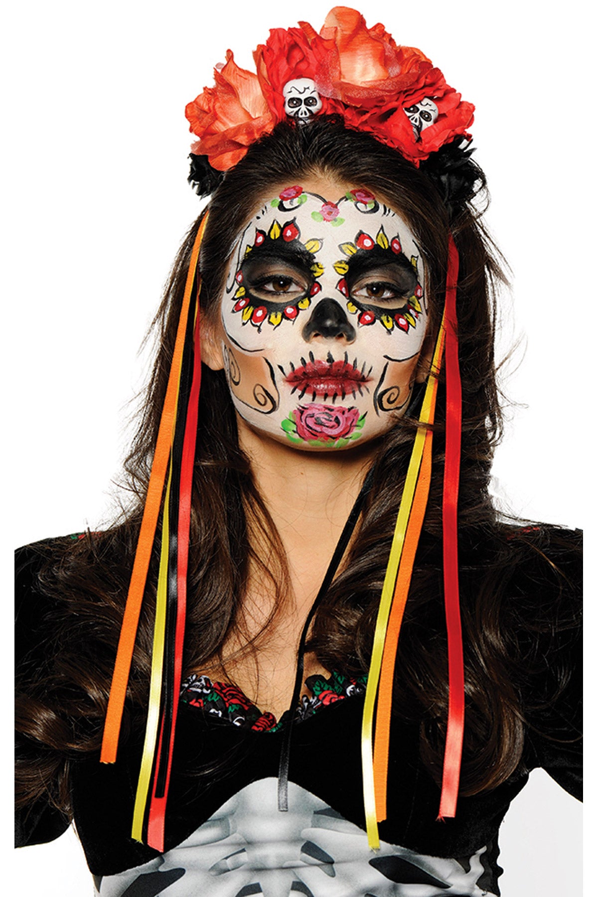 Day of the Dead Mantilla Underwraps 28132