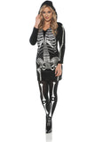 Skeletal Hoodie Dress Underwraps 28194