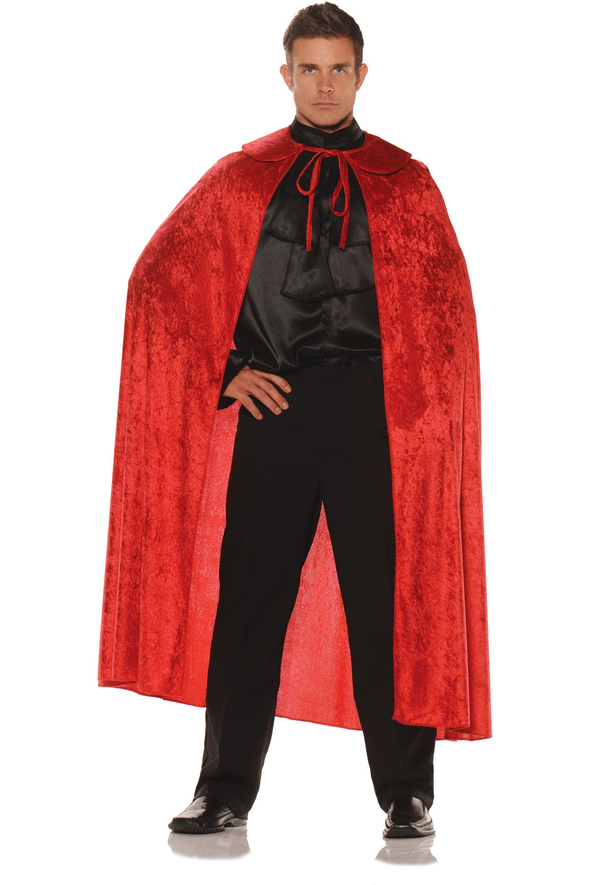 Velvet Cape With Collar - Red Underwraps 28538