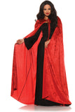 Velvet Cape With Collar - Red Underwraps 28538