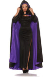 Hooded Velvet Cape With Lining Underwraps 28657