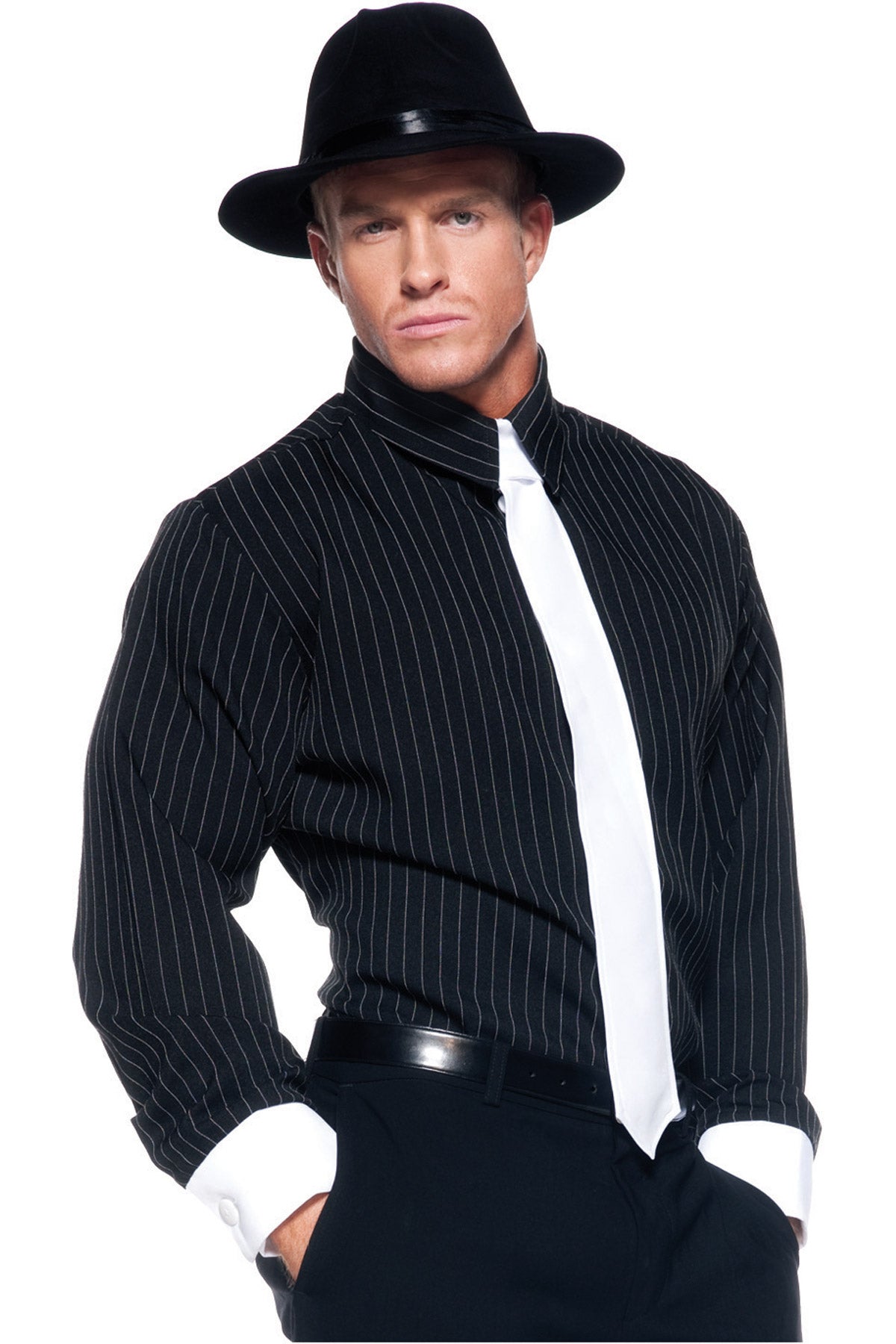 Gangster Shirt - Striped Underwraps 29116