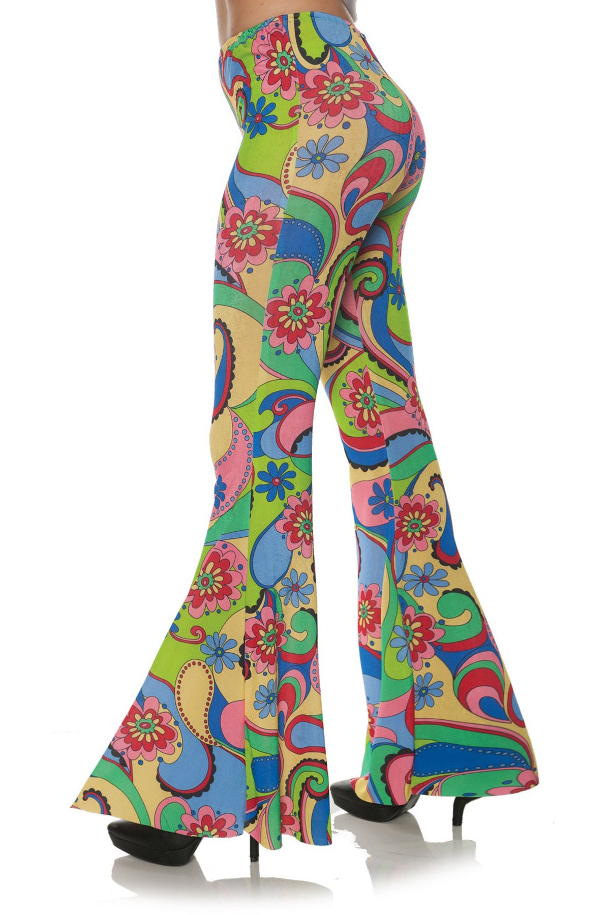 70'S Flower Bell Bottoms Underwraps 29435