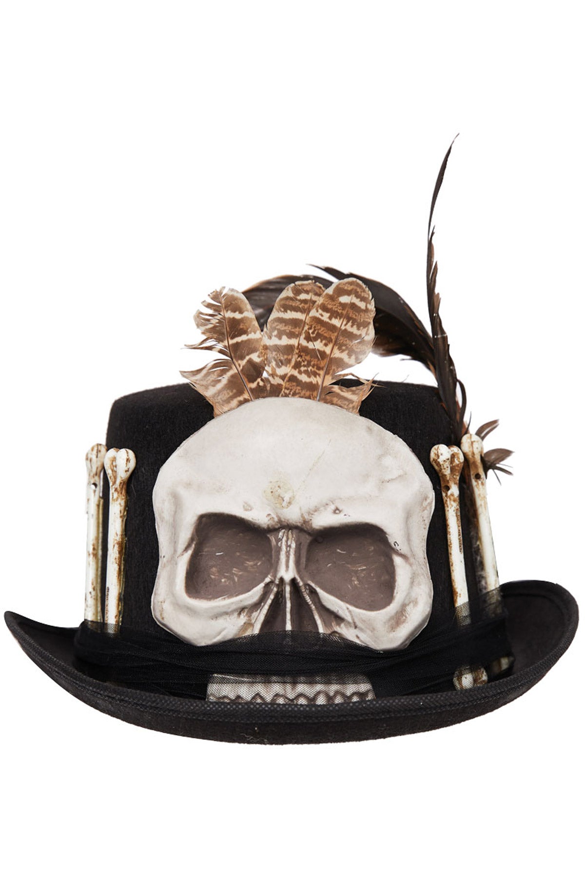 Shadowman Skull & Crossbones Top Hat – DKDesignEmporium