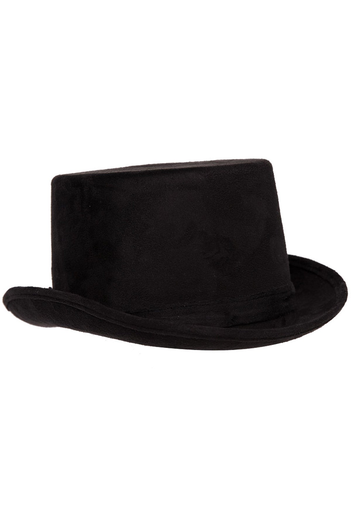 Faux Suede Top Hat - Black Underwraps 29582