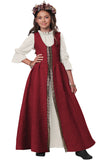 California Costumes Renaissance Faire Dress Kids Girls Halloween Costume