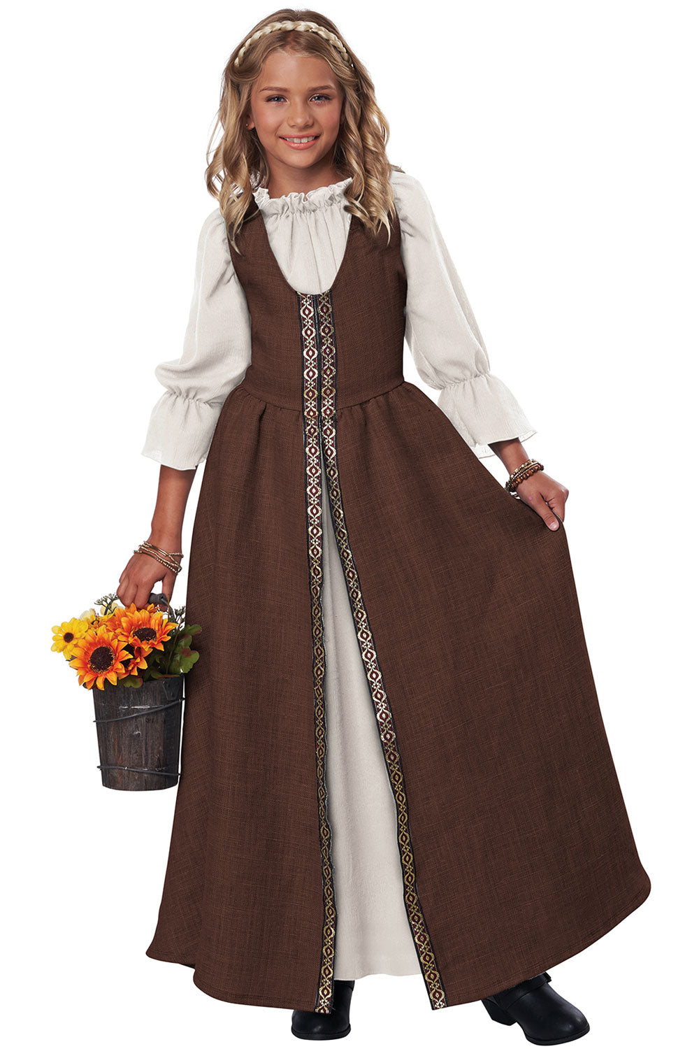 California Costumes Renaissance Faire Dress Kids Girls Halloween Costume