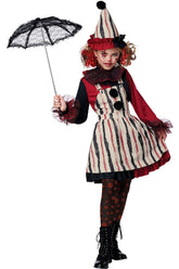 California Costumes Clever Clown Kids Girls Halloween Costume