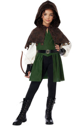 California Costumes Robin, Princess Of Thieves Medieval Kids Girls Halloween Costume