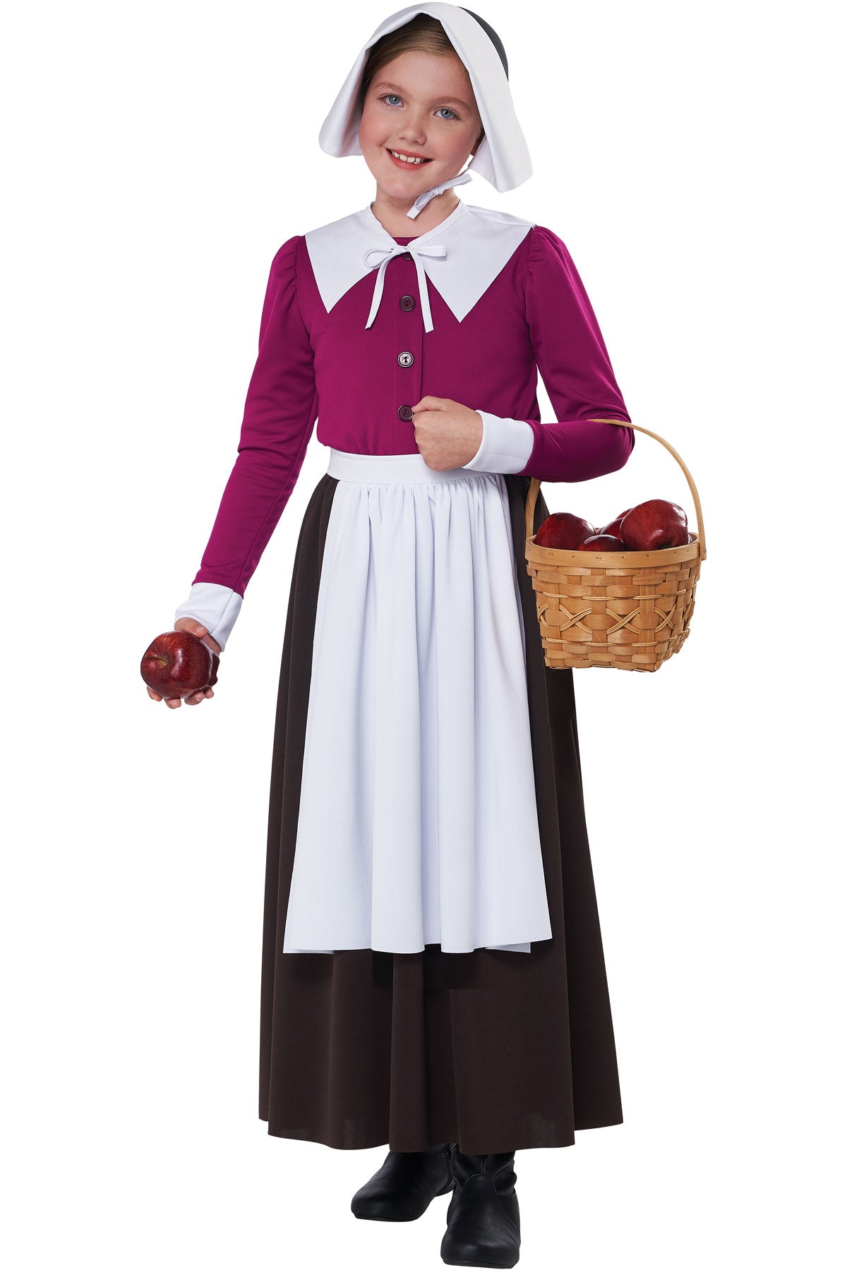 California Costumes Mayflower Pilgrim Girl Kids Girls Halloween Costume