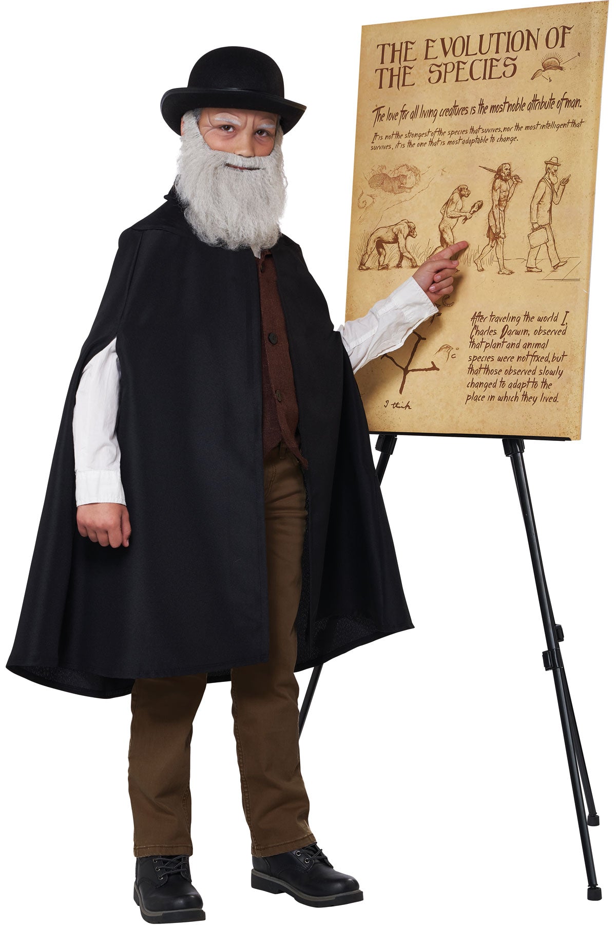 California Costumes Charles Darwin Kids Boys Halloween Costume