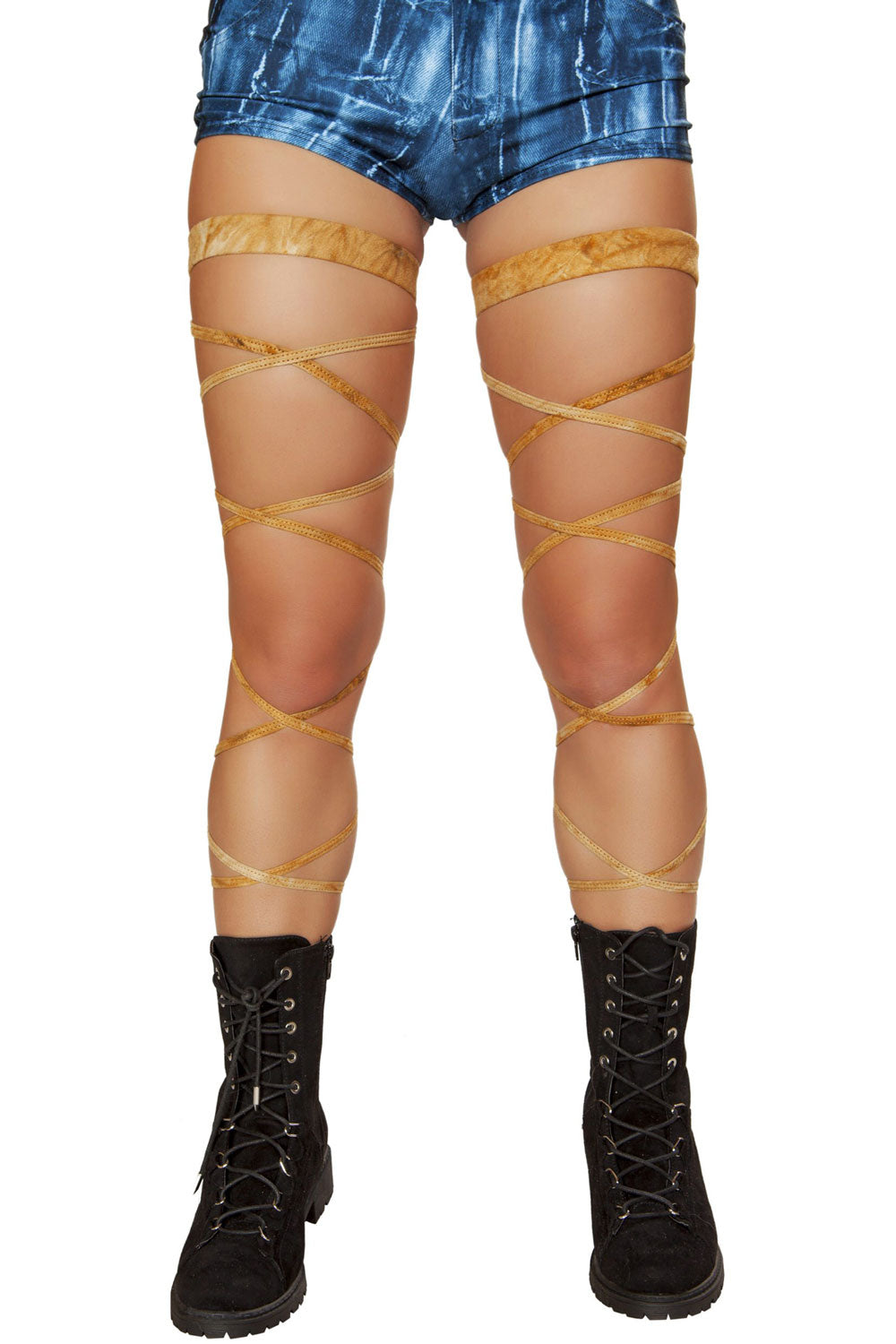 100" Suede Leg Strap With Attached Garter Roma 3636