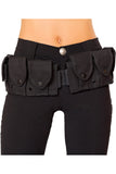 Police Officer Utility Belt w/ Pouches Costume Accessory Roma 4502