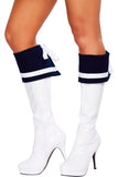 Navy Vixen Boot Cuffs Accessory Roma 4580B