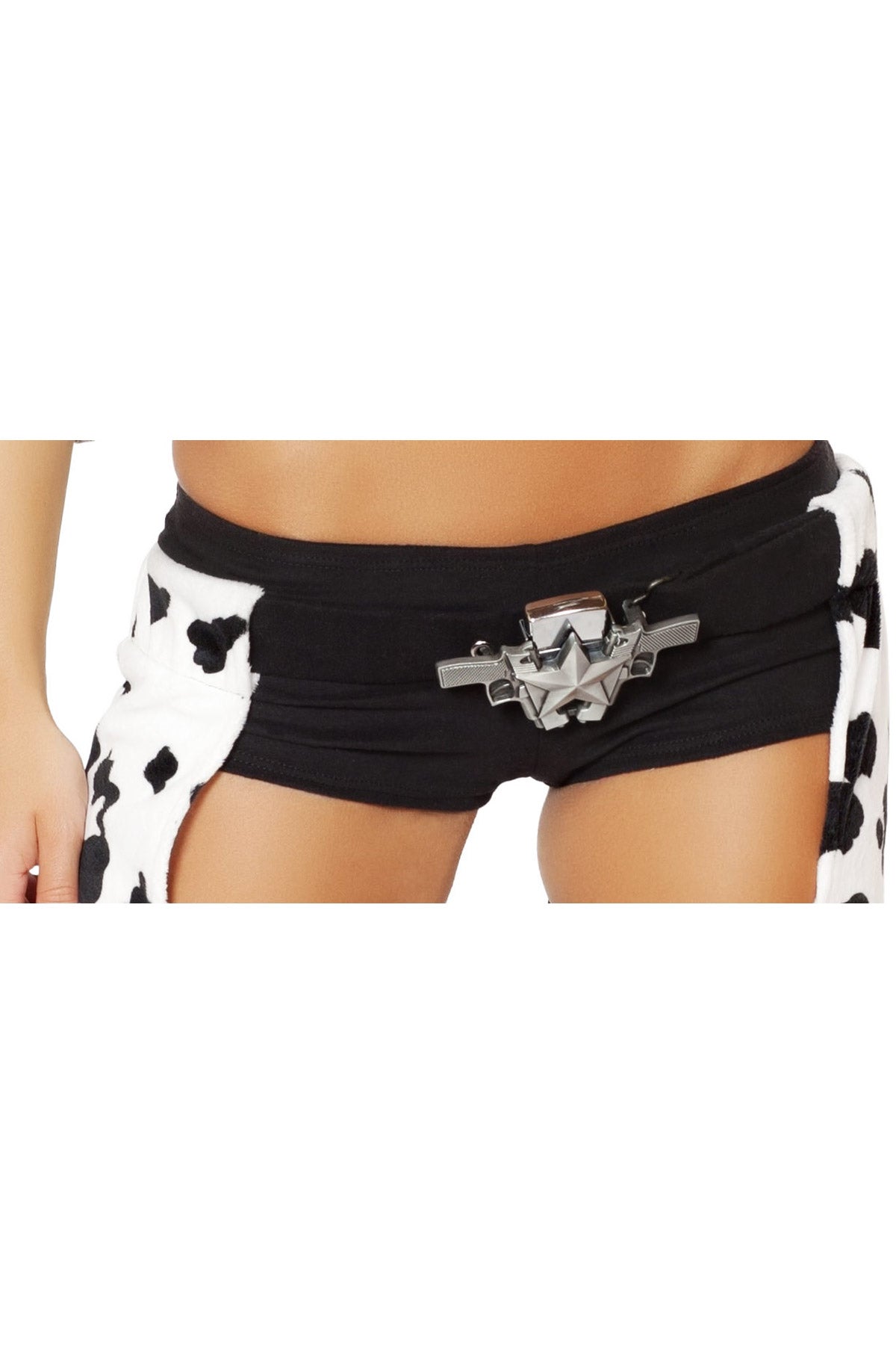 Double Gun Belt Buckle With Star Detail Roma 4780
