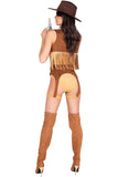 4Pc Wild West Babe Costume Roma 5013