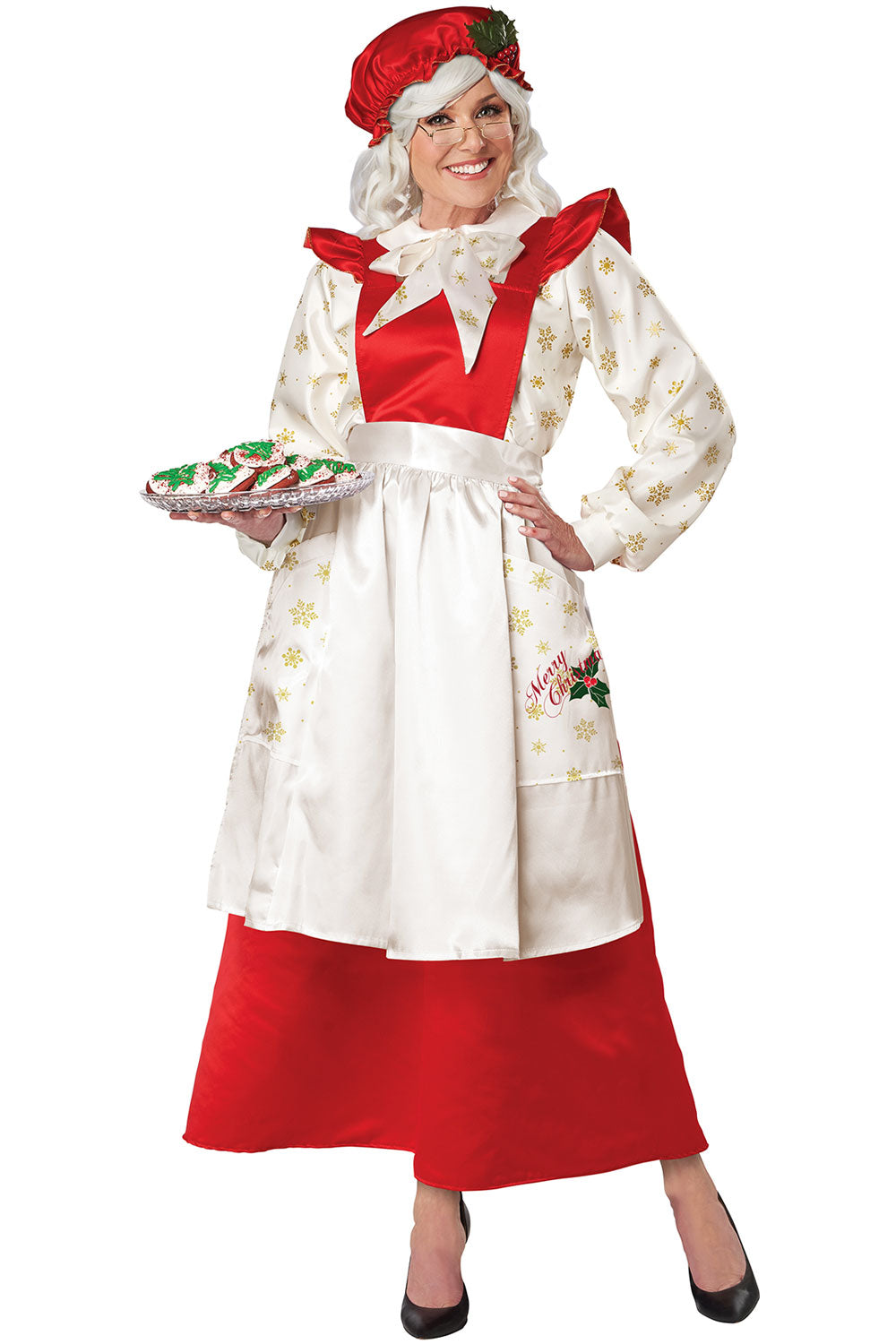 California Costumes Mrs. Claus Pinafore Dress With Apron Christmas Adult Women Costume