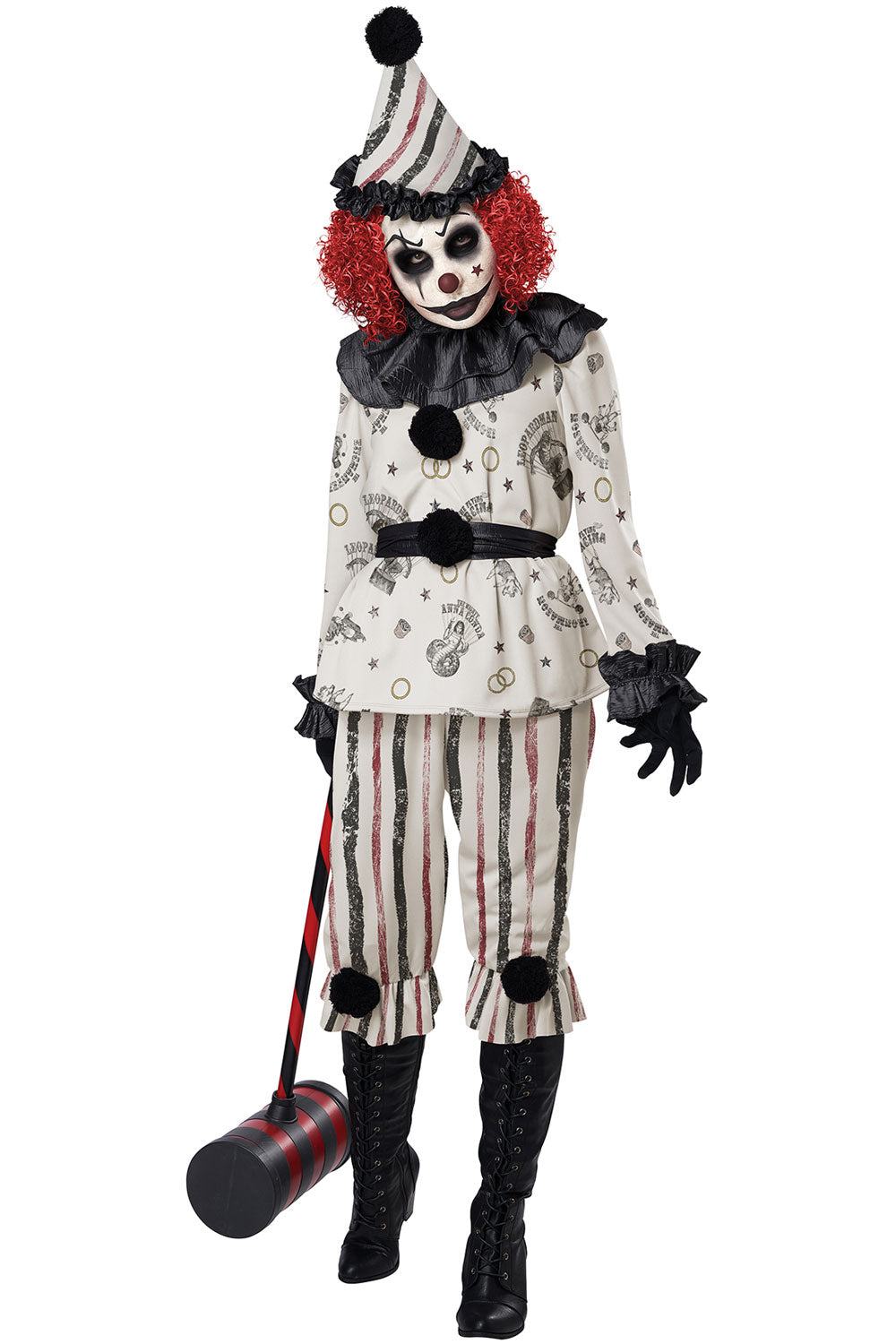 California Costumes Vintage Creeper Clown Adult Women Halloween Costume