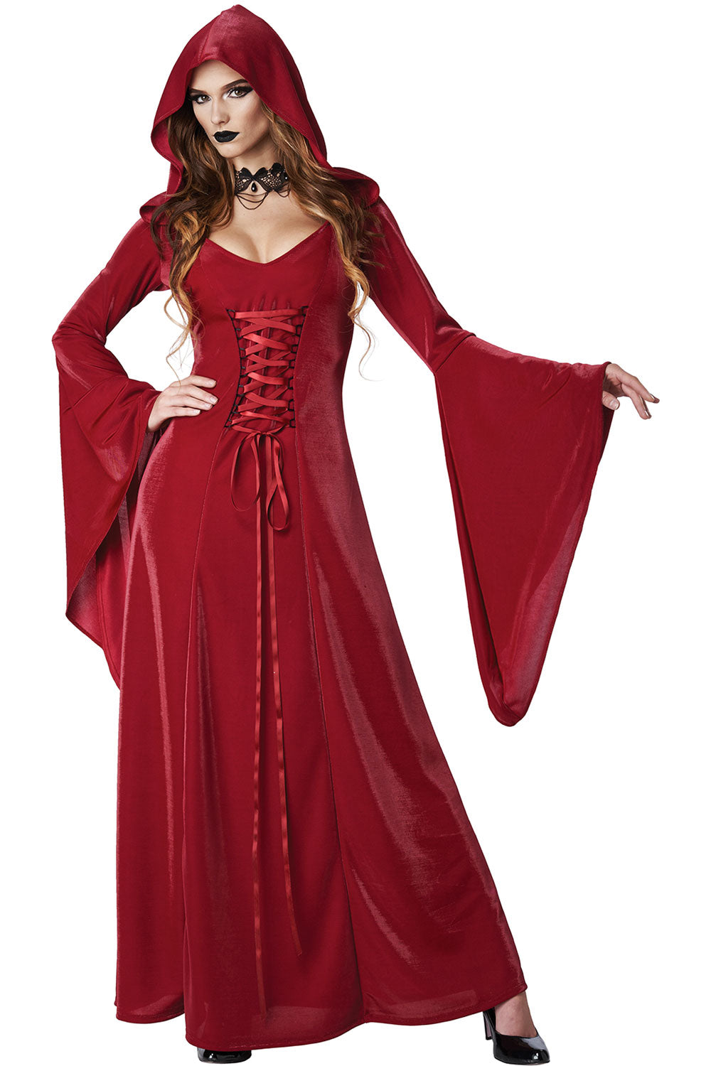 California Costumes Crimson Robe Witch Adult Women Halloween Costume
