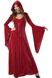 California Costumes Crimson Robe Witch Adult Women Halloween Costume