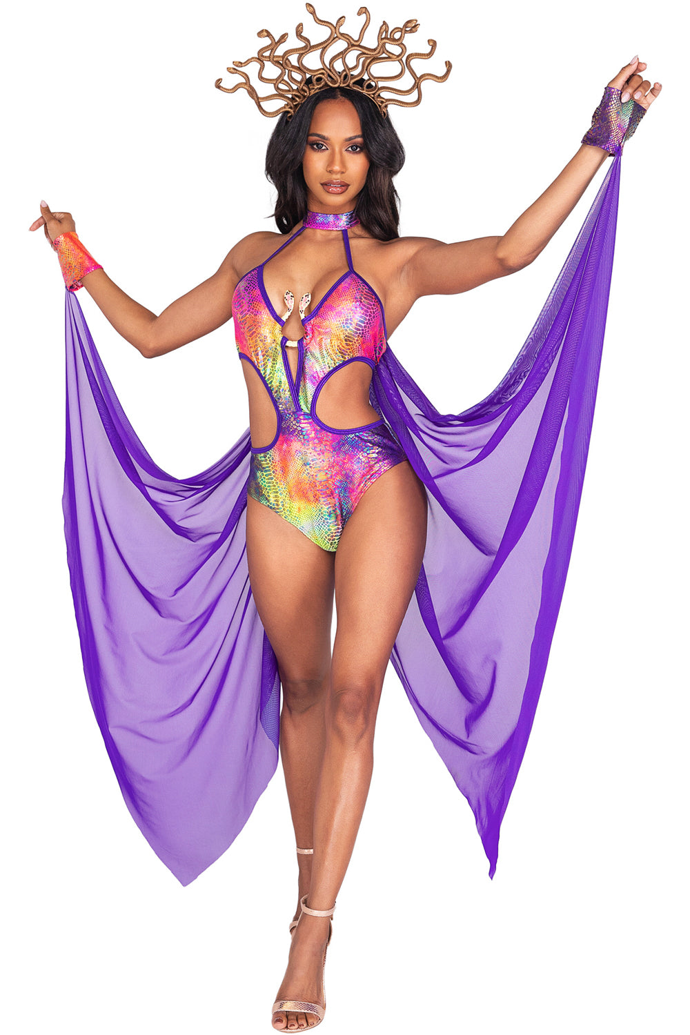 2Pc Mesmerizing Medusa Costume Roma 5045