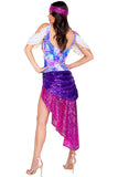 3Pc Fortune Teller Gypsy Costume Roma 5046