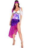 3Pc Fortune Teller Gypsy Costume Roma 5046