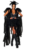 Roma 4pc Angel Of Darkness Adult Women Halloween Costume