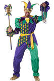 California Costumes Deluxe Mardi Gras Jester Adult Men Halloween Costume