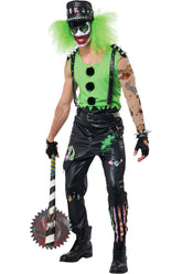 California Costumes Crazed Clown Adult Men Halloween Costume