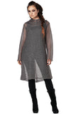 Metallic Knit Chainmail Tunic And Cowl / Adult California Costume 5220/015
