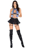 Open Finger Sequin Gloves Roma 6042