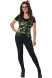 Women'S Sequin Carnival Vest Set/Adult California Costume 6022/003