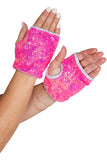 Open Finger Sequin Gloves Roma 6042