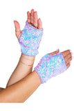 Open Finger Sequin Gloves Roma 6042