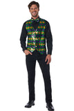 Men'S Sequin Carnival Vest Set/Adult California Costume 6122/004