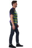 Men'S Sequin Carnival Vest Set/Adult California Costume 6122/004