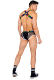 Men?S Pride Love Elastic Harness With Ring Detail. Roma 6155