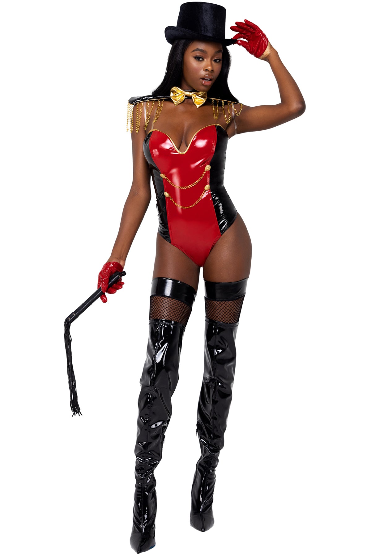 Roma 4pc Star Studded Ringleader Clown Adult Women Halloween Costume