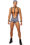 Roma 3pc Men?S Prisoner Of Desire Adult Halloween Costume
