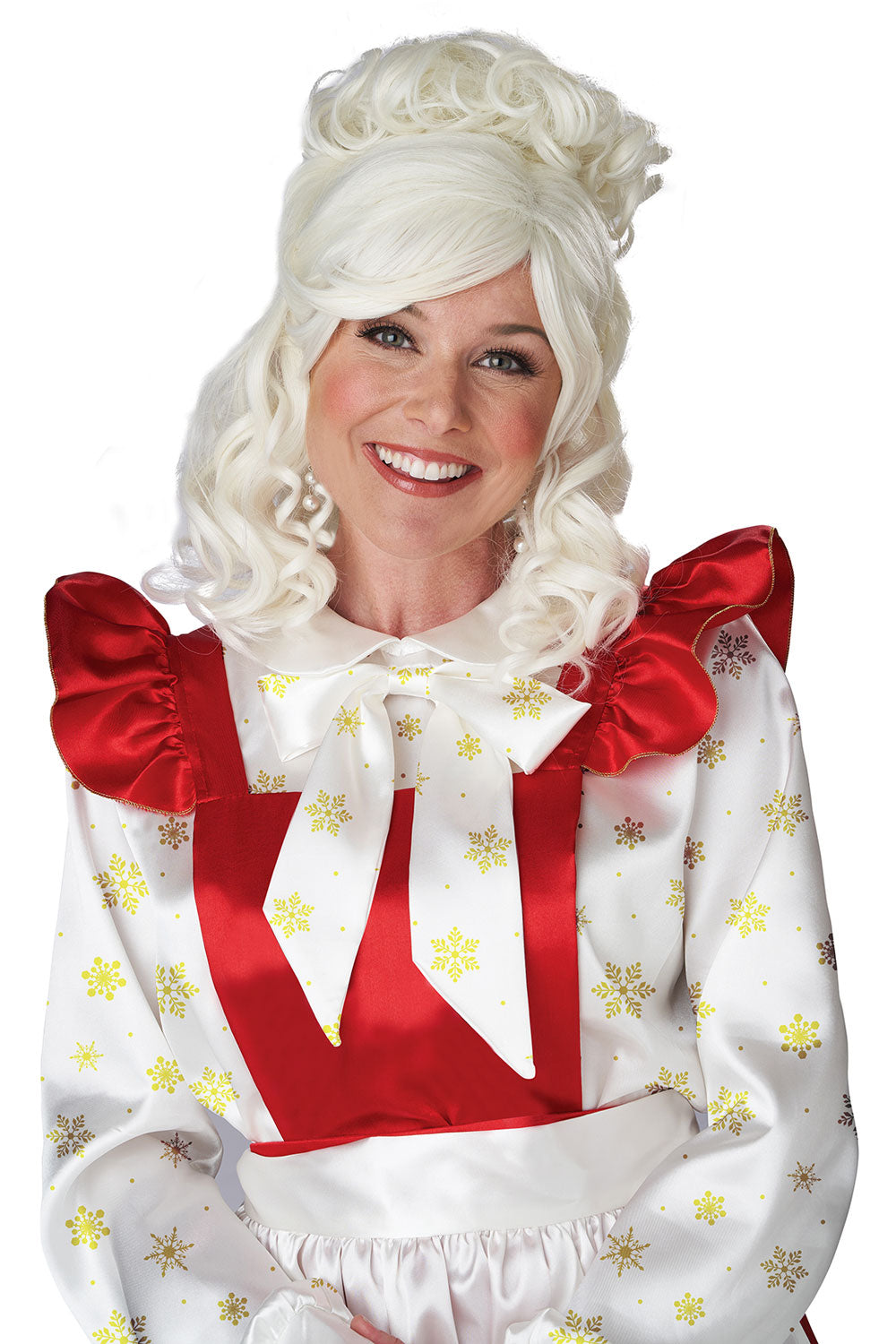 Mrs. Claus Wig And Bun Clip California Costume 7020/112