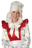 Mrs. Claus Wig And Bun Clip California Costume 7020/112