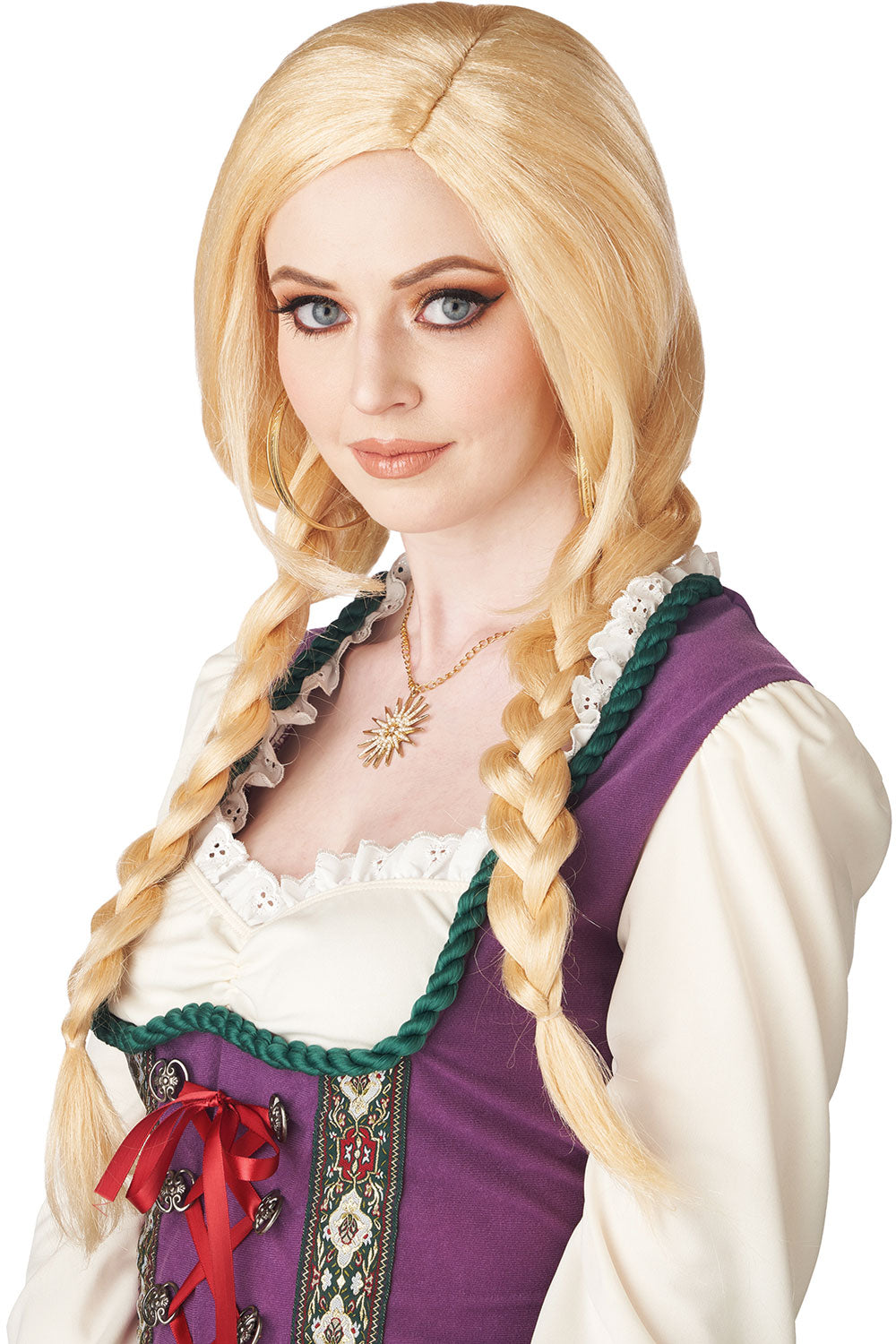 Soft Blonde Braids Wig California Costume 7021-207