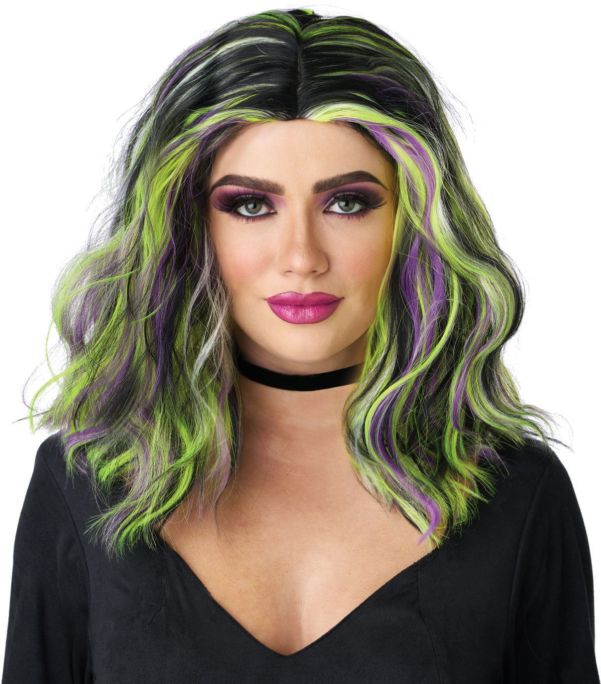 Neon Streaks Wig California Costume 7023/104
