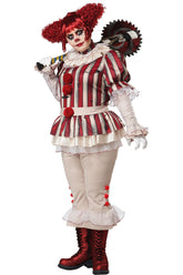 California Costumes Sadistic Clown Plus Size Women Halloween Costume