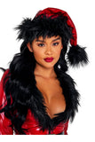 Vinyl & Faux Fur Santa Hat Roma C201