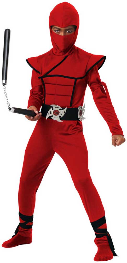 California Costumes Master Of Deadly Martial Arts Mortal Kombat Ninja Jumpsuit Kids Boys Halloween Costume