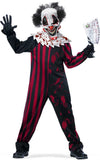 Twisted Metal Insane Killer Klown Clown Costume Jumpsuit w/ Mask & Attached Hair California Costume 00398